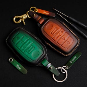 Leather Key Case For Toyota Corolla Cross, Toyota Land Cruiser Corolla Cross Key Chains Keyless Keyring Remotes Key Fob