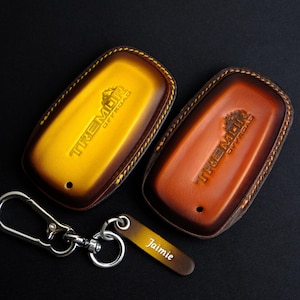 Cover For F150-Tremor Lariat Stx Platinum Limited, Leather Keyless Remote Holder Keychain, Ford Tremor Key Fob Protector, Gift For Him