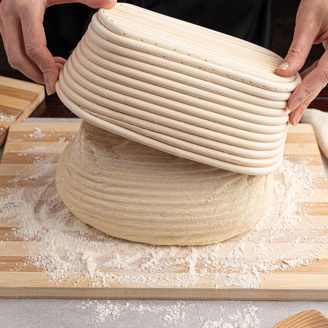 Sourdough Oval Bread Proofing Basket Kit Etsy
