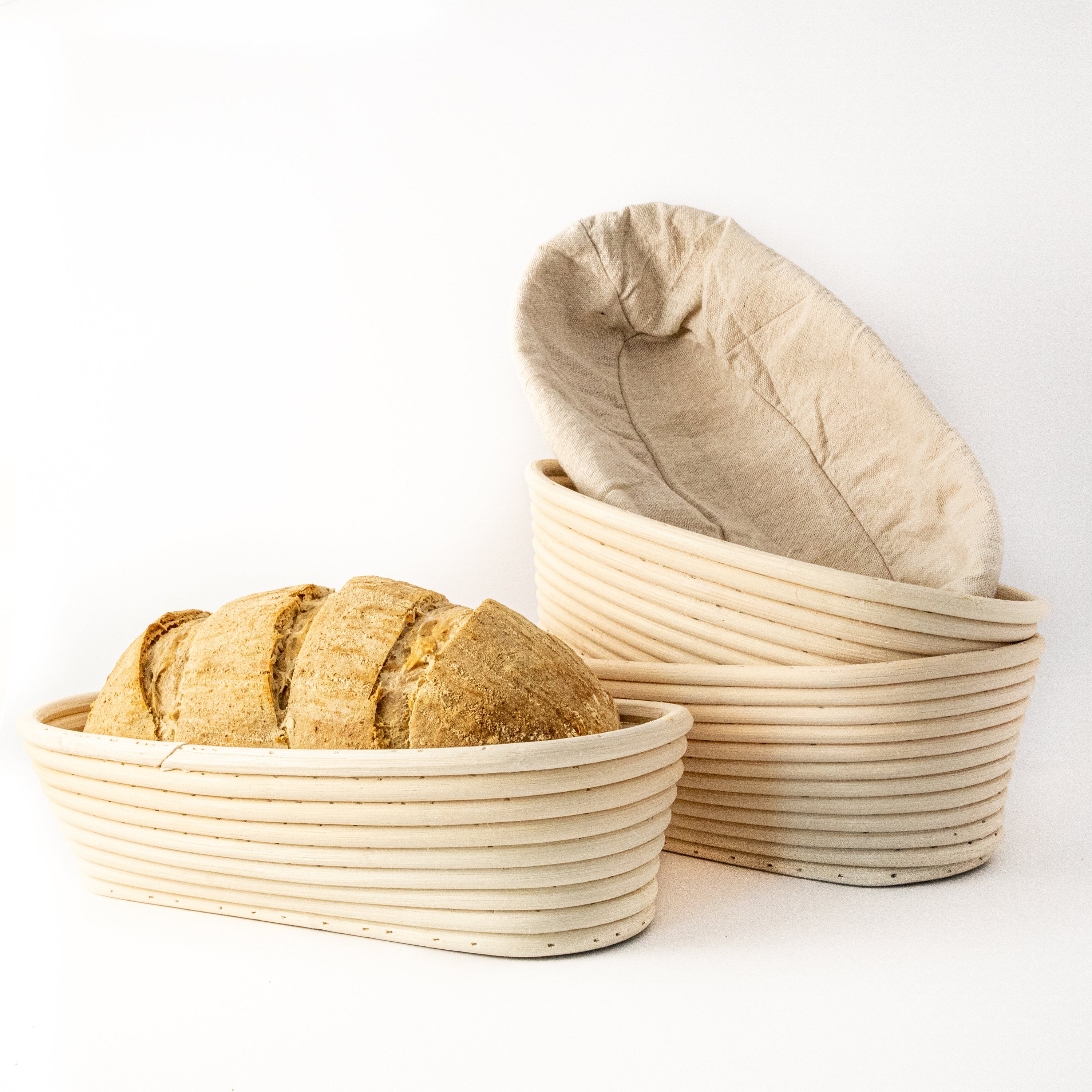 Sourdough Oval Bread Proofing Basket Kit Etsy