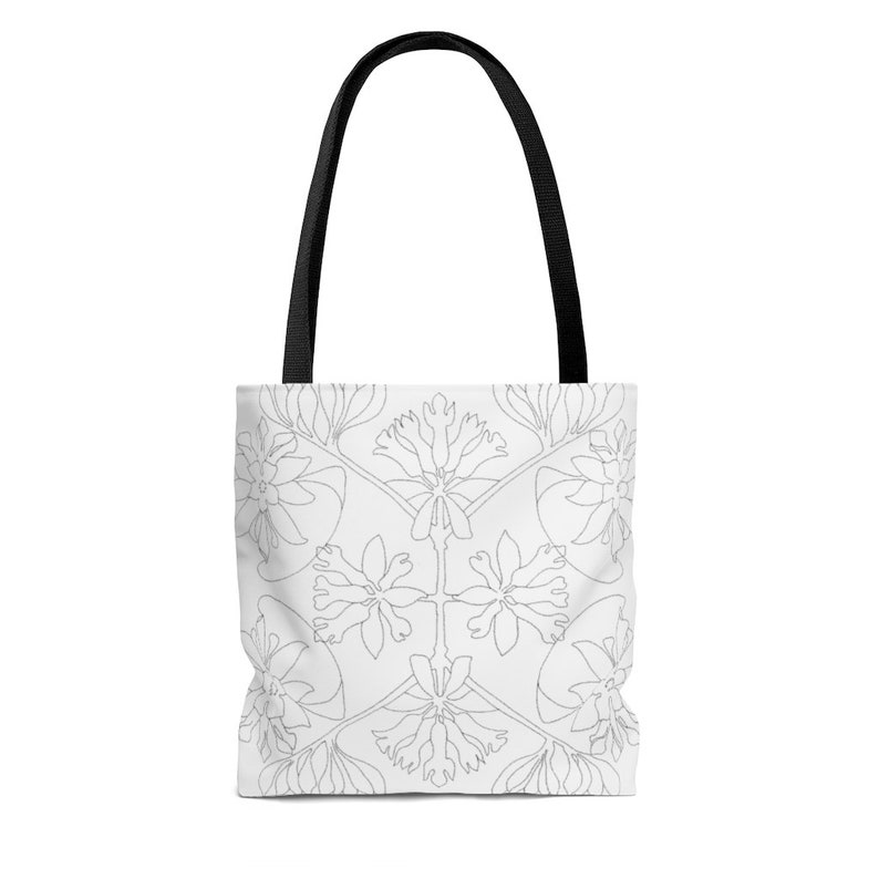 Aop Tote Bag Lightweight Shopping High Quality Tote Bag Floral Pattern Flower Motif Totes Bags Purses Valresa Com