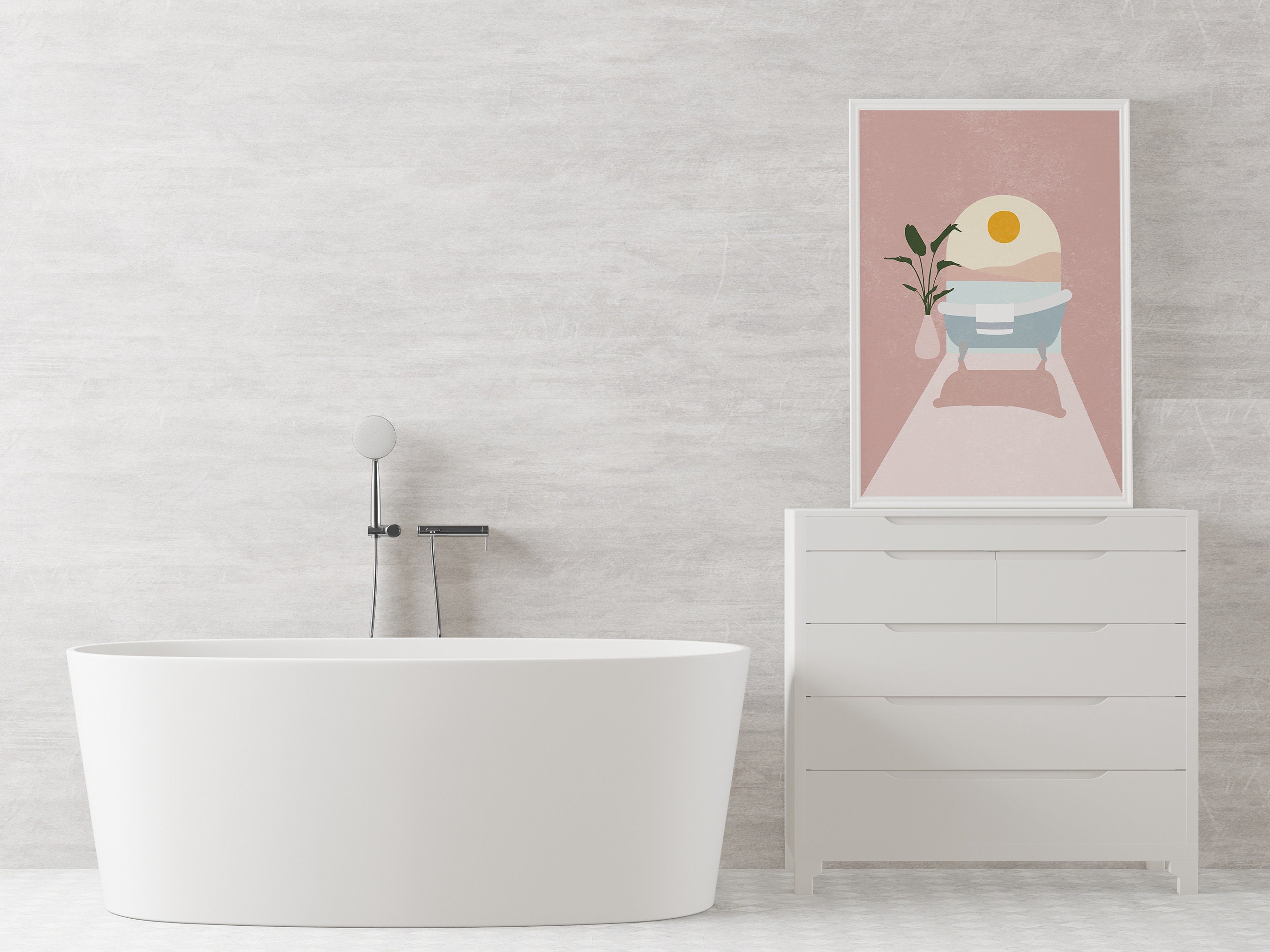 Boho Bathroom Wall Decor Boho Bathroom Decor Boho Etsy UK