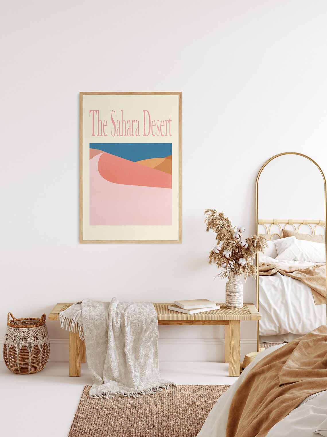 Desert wall art prints Boho desert wall decor Desert Etsy