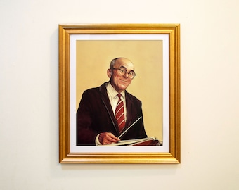 Portrait of Mack Wilberg, Tabernacle Choir Director | Latter-day Saint Art Print | Giclée Painting by Kevin L. Owens