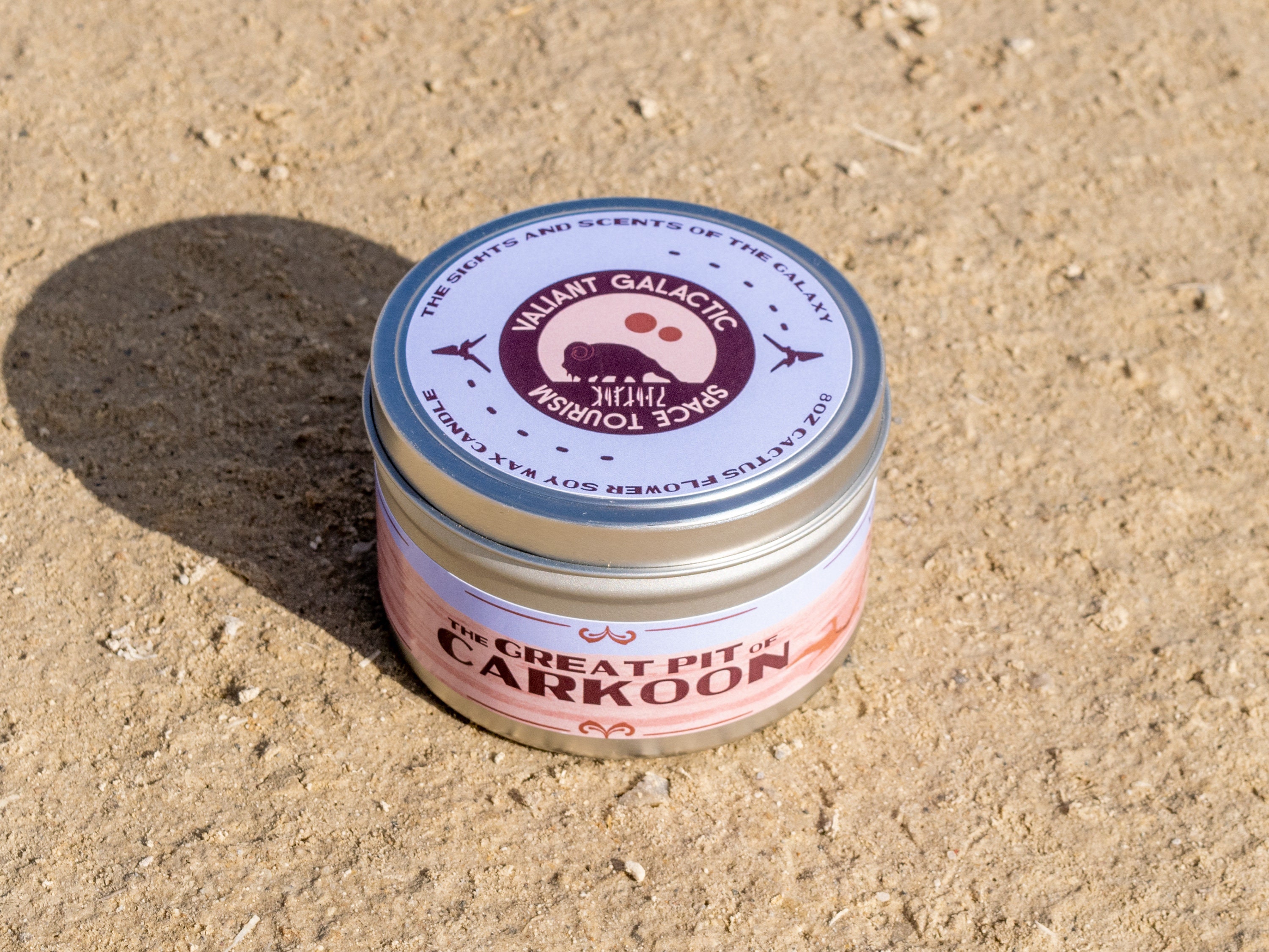 The Great Pit of Carkoon Candle | Star Wars-thema | The Mandalorian | Tatooine | Sojawaskaars | Cactusbloemen | Sappig
