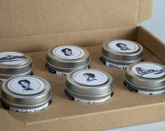 Pride and Prejudice Candle Sample Pack - Set of 6 | Jane Austen Book Candles
