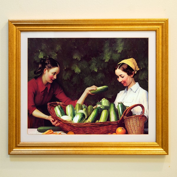 Prenez des courgettes, s’il vous plaît! | | d’impression d’art de jardinage Peinture Giclée par Kevin L. Owens