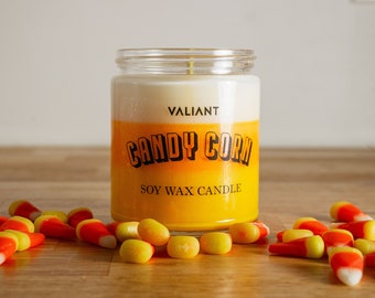 Vela con aroma a caramelos de maíz / Vela de cera de soja para Halloween