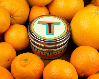 This is the Way-kaars | Star Wars-thema | The Mandalorian | Sojawaskaars | Mandarijn | Oranje | Agave