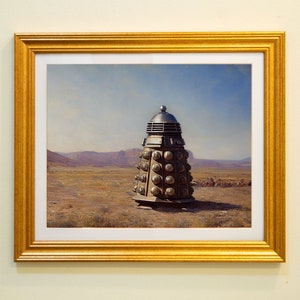 Dalek dans l&#39;Utah | Impression d&#39;art Doctor Who | Peinture de Kevin L. Owens