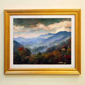 Great Smoky Mountains | North Carolina and Tennessee National Park Art Print | Appalachian | Giclée Painting by Kevin L. Owens