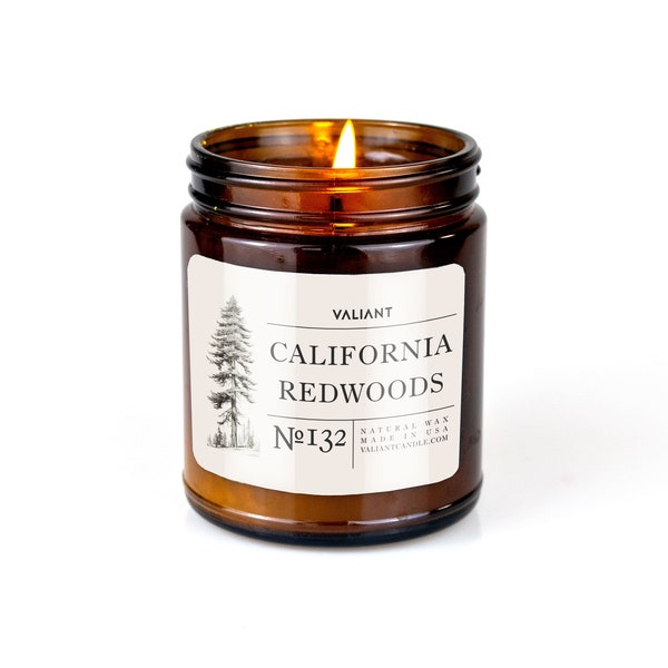 California Redwoods Candle | Cedar, Eucalyptus, Pine, Clove, Moss