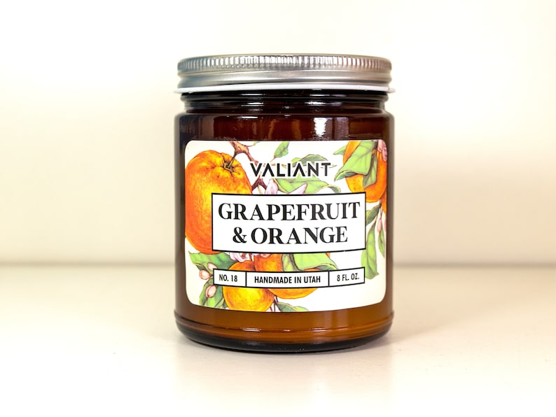 Grapefruit & Orange Botanical Candle - Thumbnail 3
