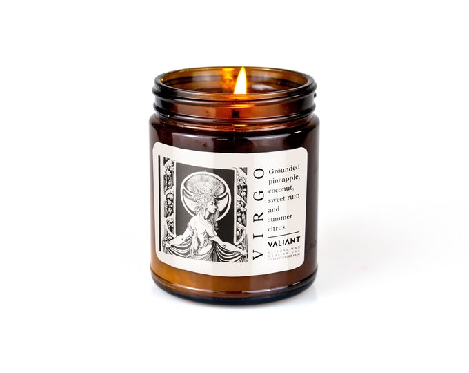 Virgo Zodiac Candle