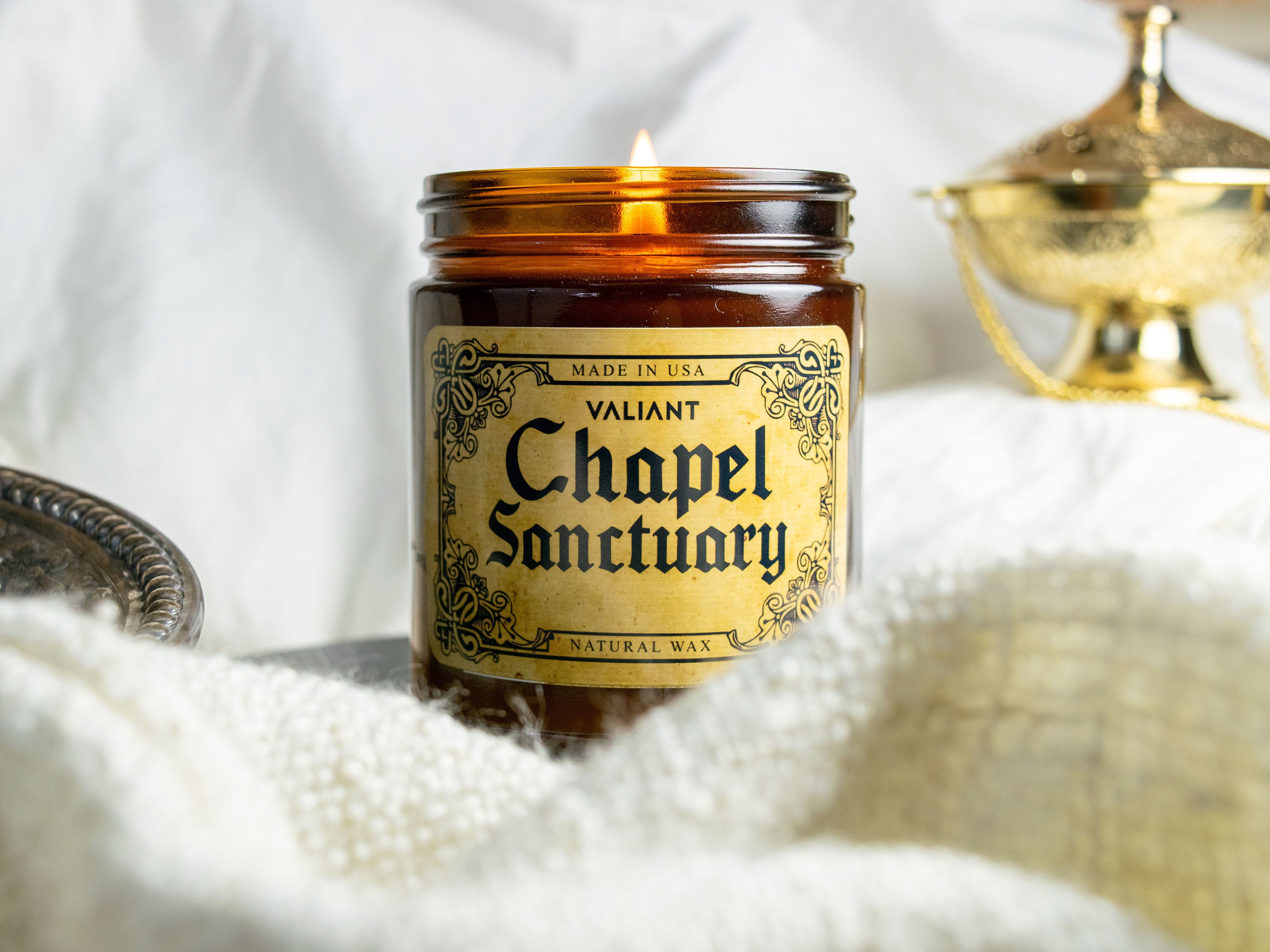 Altar Boy Scented Candle with Frankincense, Myrrh, and Baby Powder