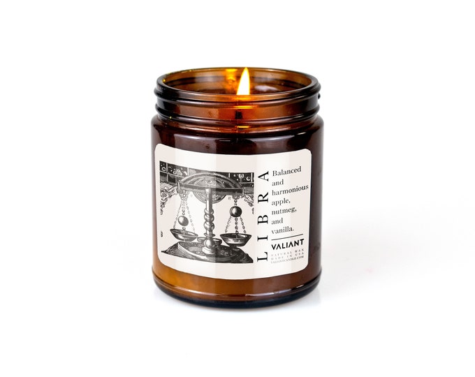 Libra Zodiac Candle