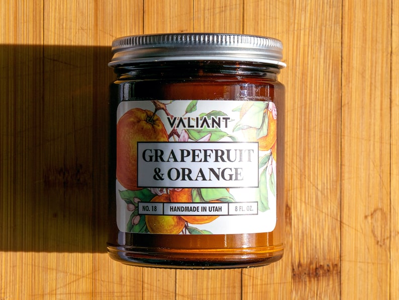 Grapefruit & Orange Botanical Candle - Thumbnail 4