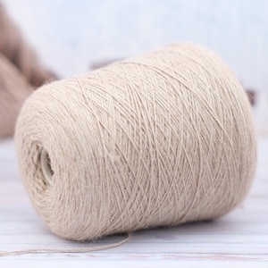 Baby alpaca 100% yarn on cone, price per 100 grams