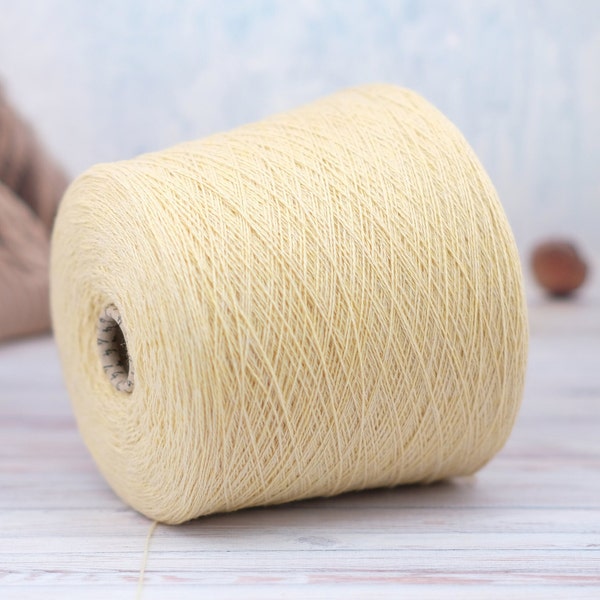 Cashmere 100% yarn on cone, yarn for knitting per 100g