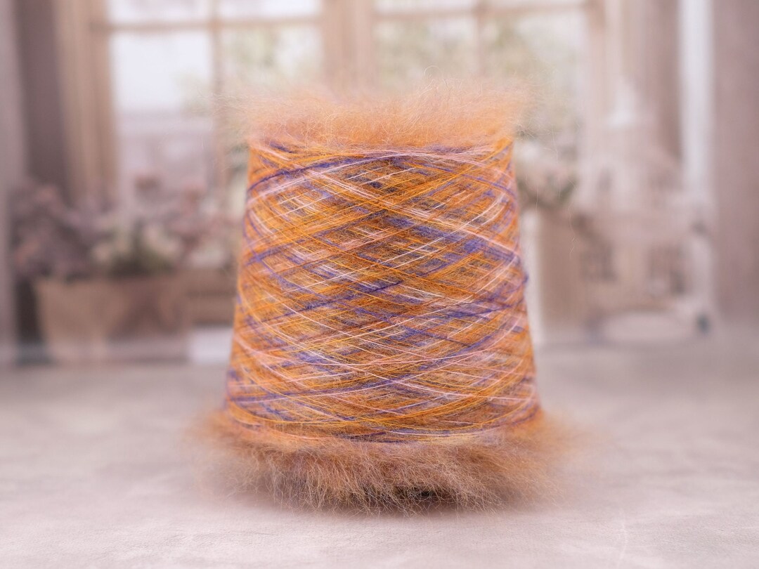 Luxury Mohair Yarn on Cone Hand Knitting Price per 100 Gram Etsy