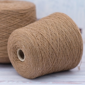 Shetland virgin wool 100%, yarn on cone, yarn for knitting, price per 100 gram