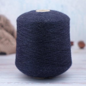 Alpaca super fine with organic wool yarn on cone, price per 100 gram