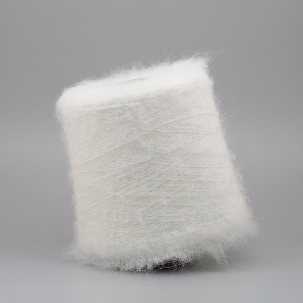 Suri Alpaca yarn on cone, hand knitting yarn per 100 gram