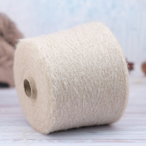 Baby alpaca yarn on cone, price per 100 grams