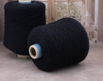 Baby suri alpaca yarn on cone, hand knitting yarn, per 100 gram