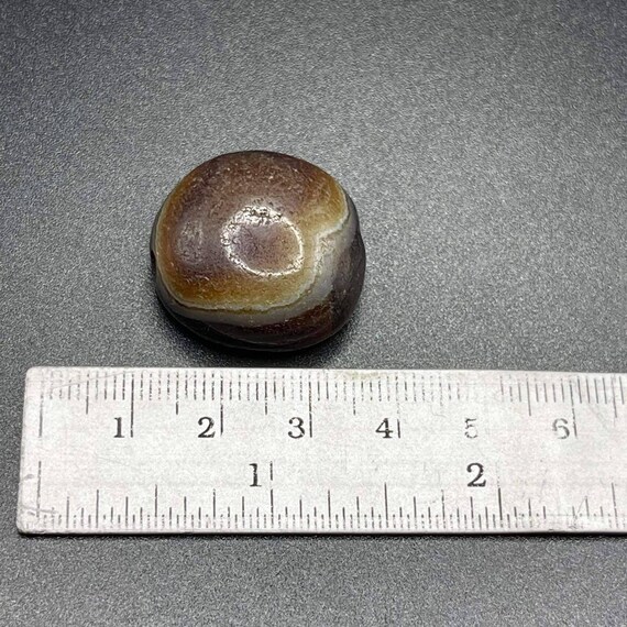 Beautiful Himalayan Ancient Old Natural Agate Luk Mik Goat Eye  