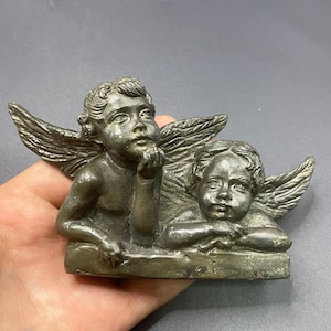 Extremely Rare Ancient Roman Bronze 2 Unusual Winged Figures Circa 200-300AD