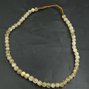Antique Crystal Quartz Melon Carved Beads Melon Shape Beads Old Necklace,Ancient Crystal, Natural Crystal, Werabale and Jewelry Making Beads