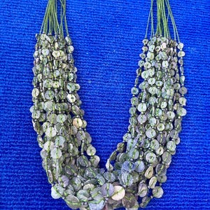 10 Strands: Ancient Roman Iridescent Glass Beads for Jewelry Making