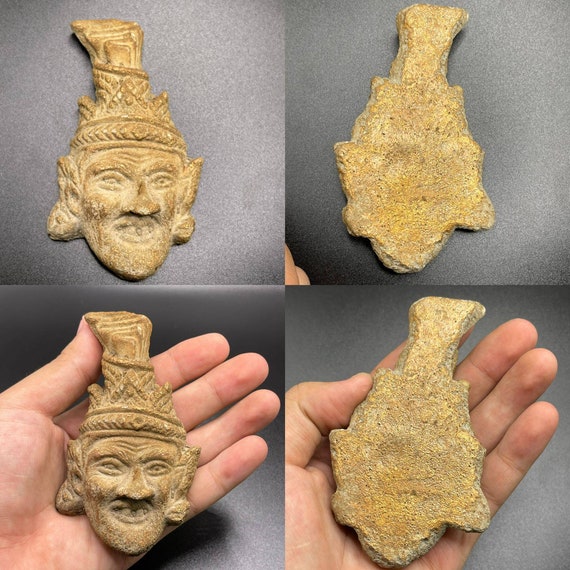Beautiful Ancient Near Eastern Old Terracotta Face
