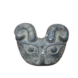 Very rare Ancient Chinese Dynasty Bronze Face Mask Very Unique Piece