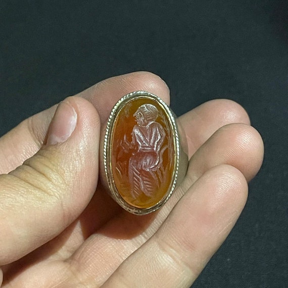 Beautiful Antique  Natural Old Carnelian Agate St… - image 3