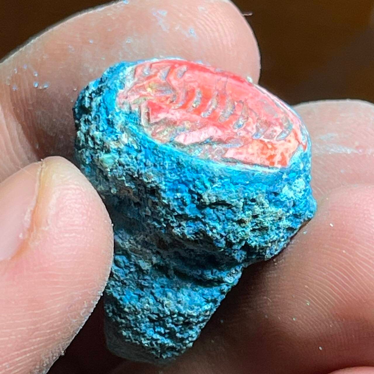 古代青銅の凹版印章リング：近東ハワイット石 - Etsy 日本