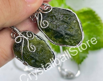 100% Natural Certified Moldavite/ genuine Moldavite tektite/ big Piece Raw Moldavite Pendant Moldavite From Czech Republic