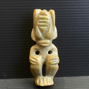 Wonderful Old Antique Engraved Ancient Mongolian Stone Engraved Idol or  Human Figure Statue Circa 200BC