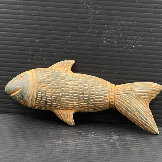 平安時代 魚彫刻 石 ユニークな古代細菌石魚の彫刻像 - Etsy 日本