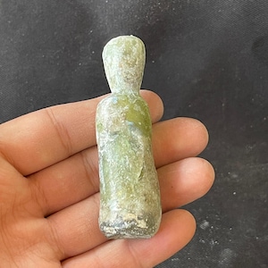 Beautiful Old large Ancient Roman Glass Unique bottle Vase