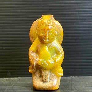Ancient Near Eastern Jade Stone Carving beast Figurine Statue Unique Piece