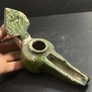 Certified museum quality Ancient Byzantine terracotta oil lamp circa 700-800AD in good condition