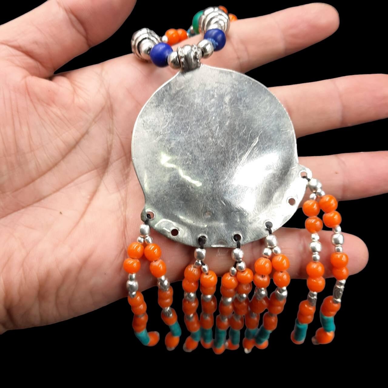 Pendentif Turquoise (dite Tibétaine