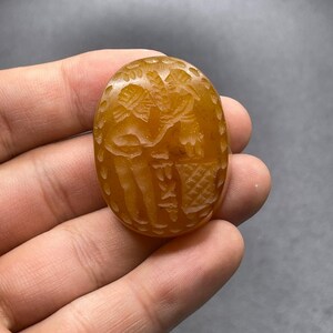Bellissima pietra preziosa romana antica agata intaglio sigillo pietra timbro perlina unica