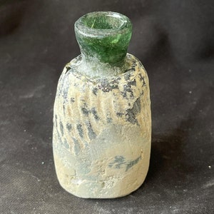 Wonderful Ancient Roman irdescent glass  bottle in good condition