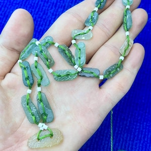 Ancient Roman Glass Beads Strand: Jewelry Making Supplies