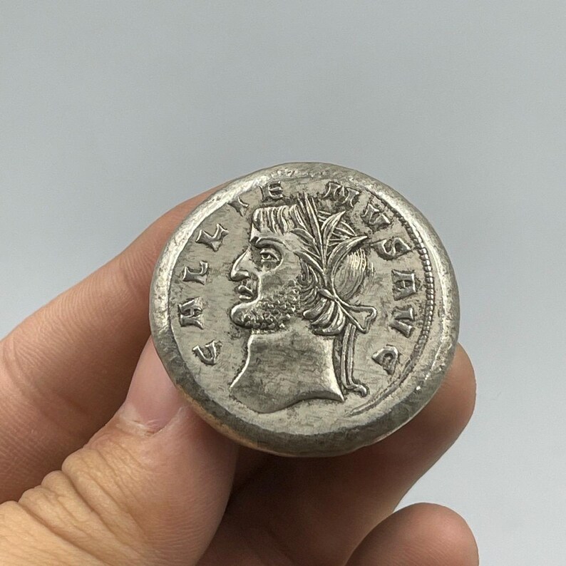 Неисследованная Древняя Римская Греческая Бронзовая Старая монета Инталия 1 — изображение