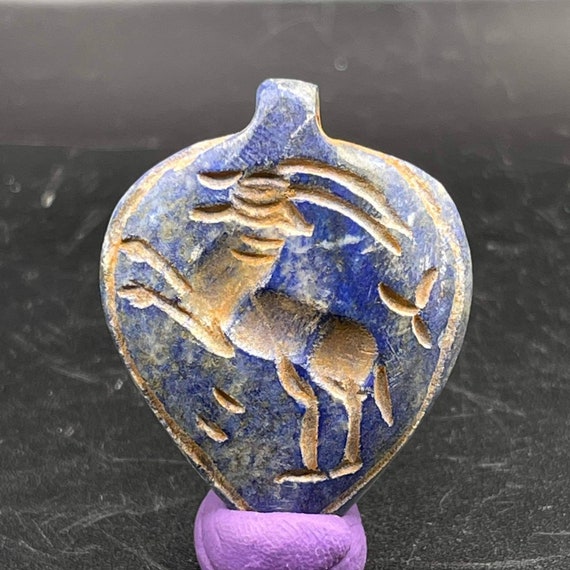 Ancient Near Eastern Sassanian Old lapis lazuli In