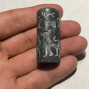 Wonderful Near Eastern ancient jasper Intaglio cylinder seal stamp Roll Bead /seal bead/stamp bead/ancient Stamp/Cylinder Bead/Old bead